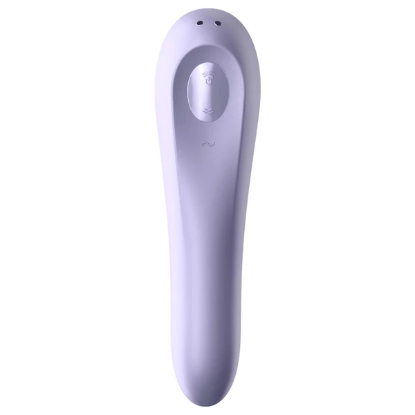 Satisfyer Dual Pleasure - App-vezérelt léghullámos 2in1 vibrátor (lila)
