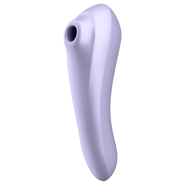 Satisfyer Dual Pleasure - App-vezérelt léghullámos 2in1 vibrátor (lila)