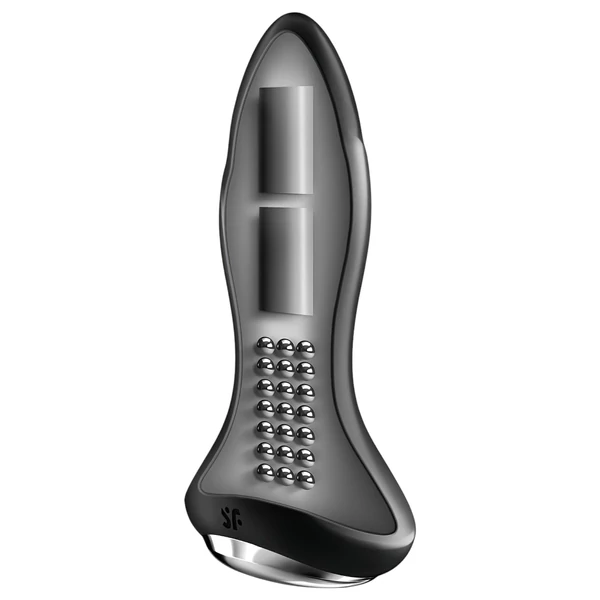 Satisfyer Rotator Plug 1 - gyöngyös anál vibrátor (fekete)
