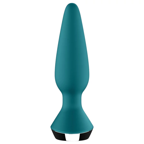 Satisfyer Plug-ilicious 1 - App-vezérelt análvibrátor (zöld)