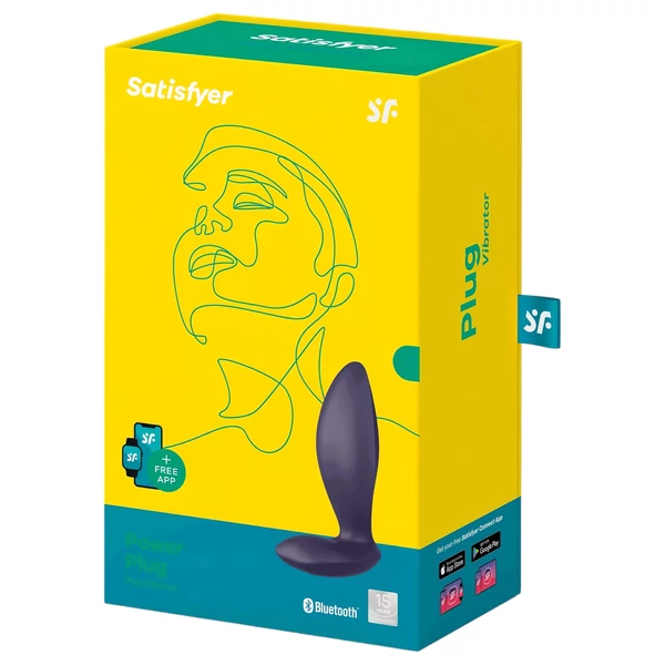 Satisfyer Power Plug – App-vezérelt análvibrátor (lila)