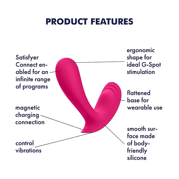 Satisfyer Top Secret - App-vezérelt vibrátor (pink)