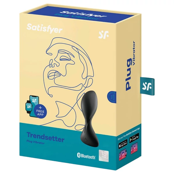 Satisfyer Trendsetter - App-vezérelt análvibrátor (fekete)