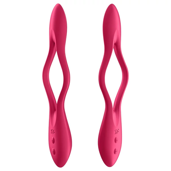 Satisfyer Elastic Joy - akkus, flexibilis párvibrátor (piros)