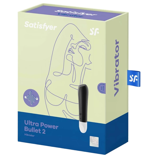 Satisfyer Ultra Power Bullet 2 - vízálló vibrátor (fekete)