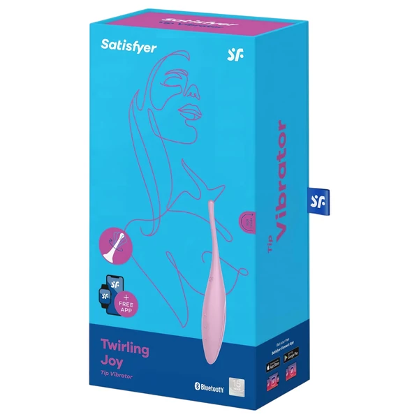 Satisfyer Twirling Joy - App-vezérelt csiklóvibrátor (pink)