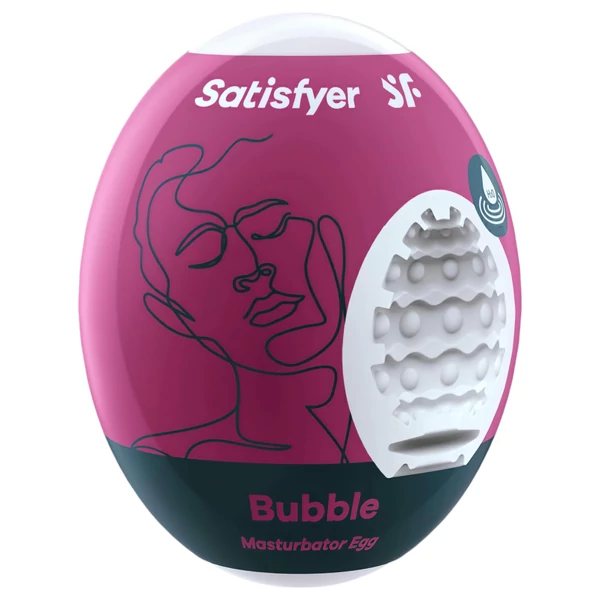 Satisfyer Egg Bubble - tojás maszturbátor (1db)