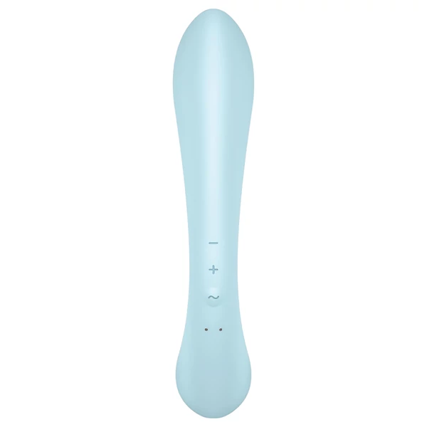 Satisfyer Triple Oh - akkus, csiklókaros vibrátor (kék)