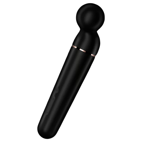 Satisfyer Planet Wand-er - masszírozó vibrátor (fekete)