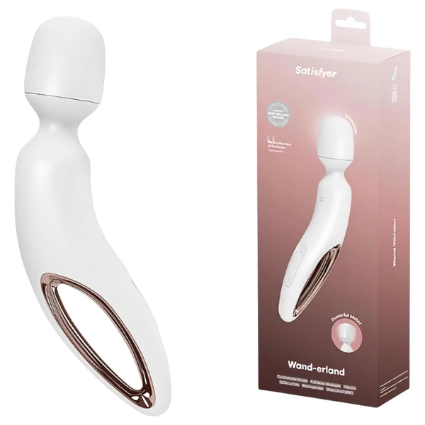 Satisfyer Wand-erland - masszírozó vibrátor (fehér)