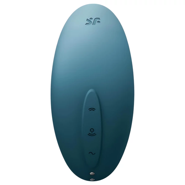 Satisfyer Vulva Lover 2 - akkus léghullámos csikló vibrátor (kék)