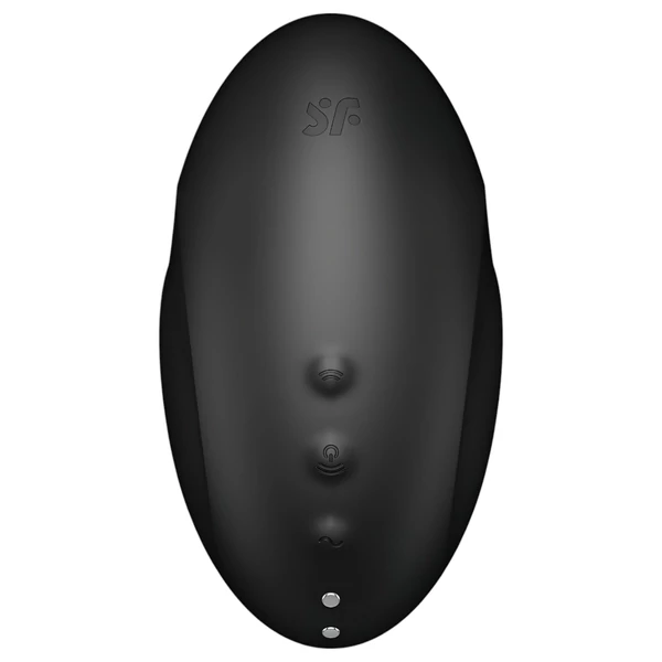 Satisfyer Vulva Lover 3 - léghullámos csiklóizgató (fekete)