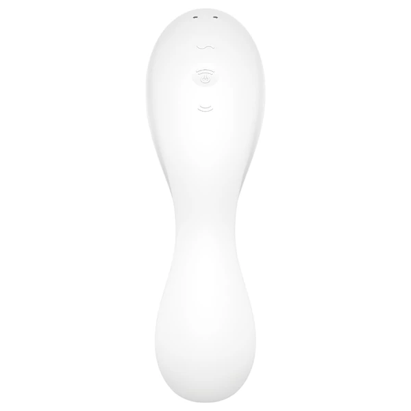 Satisfyer Curvy Trinity 5+ - okos 2in1 vibrátor (fehér)