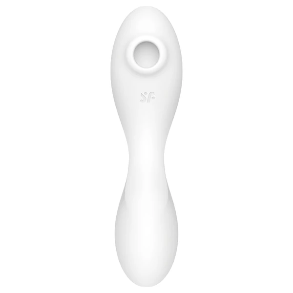 Satisfyer Curvy Trinity 5+ - App-vezérelt 2in1 vibrátor (fehér)