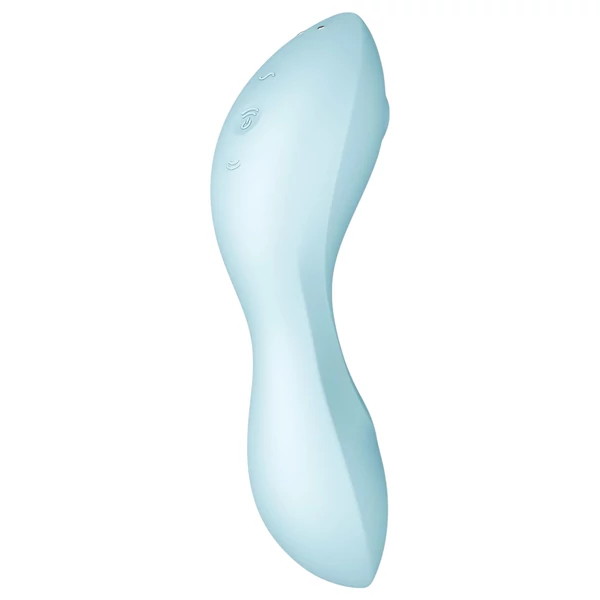 Satisfyer Curvy Trinity 5+ - App-vezérelt 2in1 vibrátor (kék)