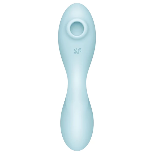 Satisfyer Curvy Trinity 5+ - App-vezérelt 2in1 vibrátor (kék)