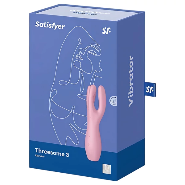 Satisfyer Threesome 3 - akkus csikló vibrátor (pink)