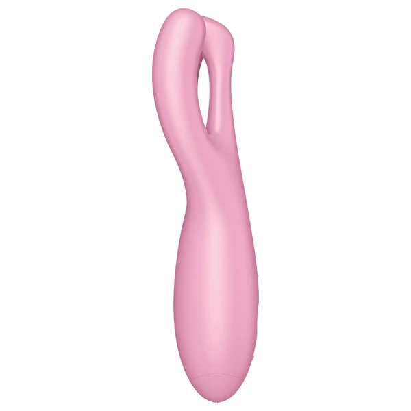 Satisfyer Threesome 4 - okos csikló vibrátor (pink)