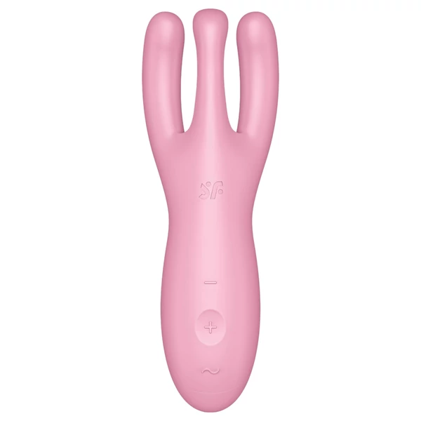 Satisfyer Threesome 4 - okos csikló vibrátor (pink)