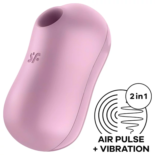 Satisfyer Cotton Candy - akkus léghullámos csikló vibrátor (lila)