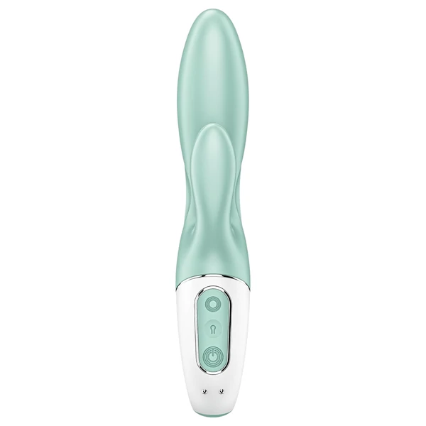 Satisfyer Air Pump Bunny 5 - App-vezérelt pumpálható vibrátor (menta)