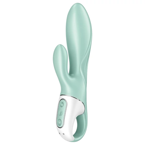 Satisfyer Air Pump Bunny 5 - App-vezérelt pumpálható vibrátor (menta)