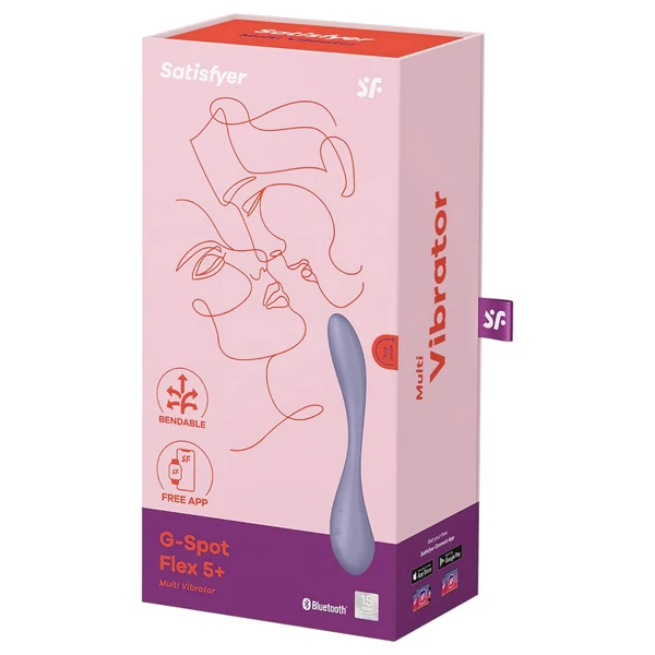 Satisfyer G-spot Flex 5 – App-vezérelt G-pont vibrátor (lila)