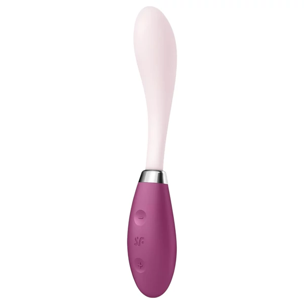 Satisfyer G-Spot Flex 3 - akkus G-pont vibrátor (pink-bordó)