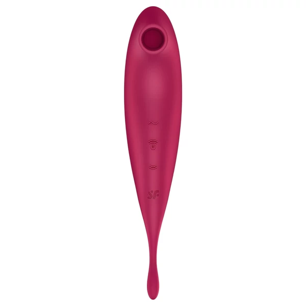 Satisfyer Twirling Pro – App-vezérelt csiklóvibrátor (piros)