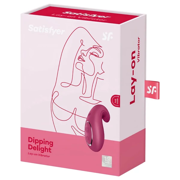 Satisfyer Dipping Delight - akkus csikló vibrátor (piros)