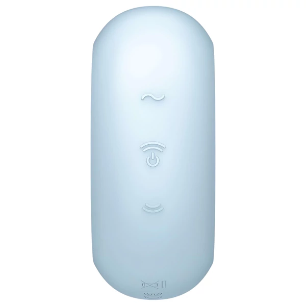 Satisfyer Pro To Go 3 - akkus, léghullámos csiklóizgató (kék)