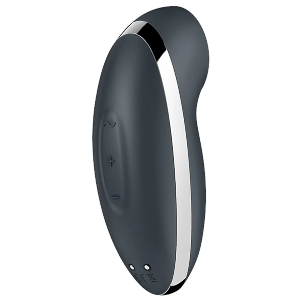 Satisfyer Tap & Climax 2 - 2in1 csikló vibrátor (szürke)