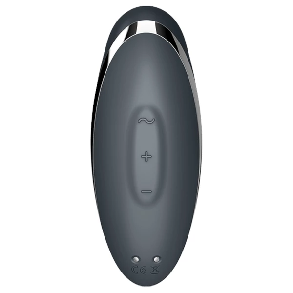 Satisfyer Tap & Climax 2 - 2in1 csikló vibrátor (szürke)