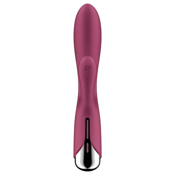 Satisfyer Spinning Rabbit 1 - forgó csiklókaros vibrátor (piros)