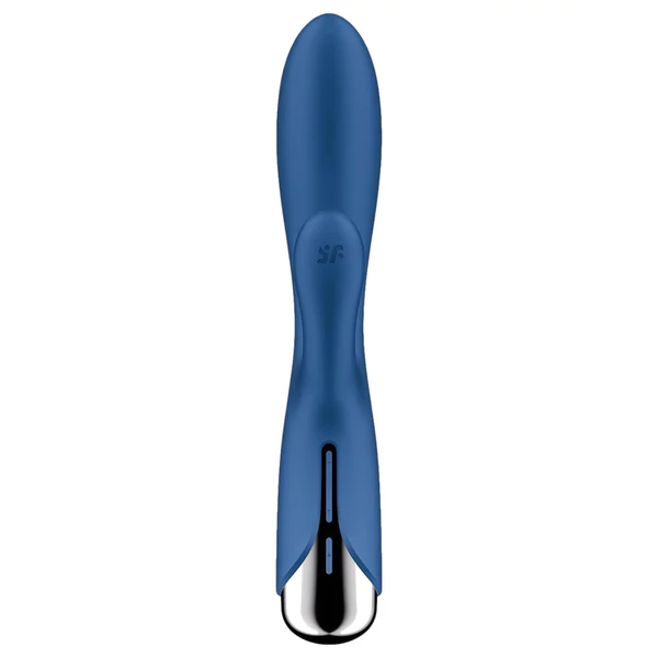 Satisfyer Spinning Rabbit 1 - forgó csiklókaros vibrátor (kék)