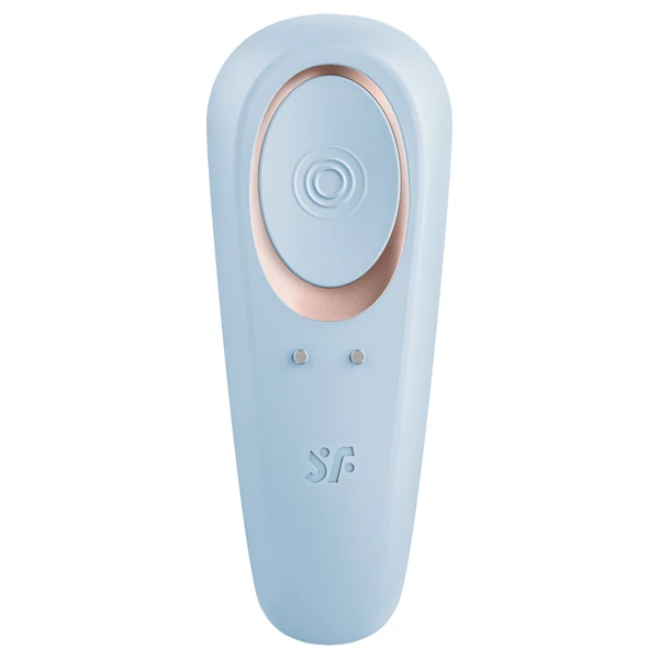Satisfyer Double Classic - párvibrátor (kék)