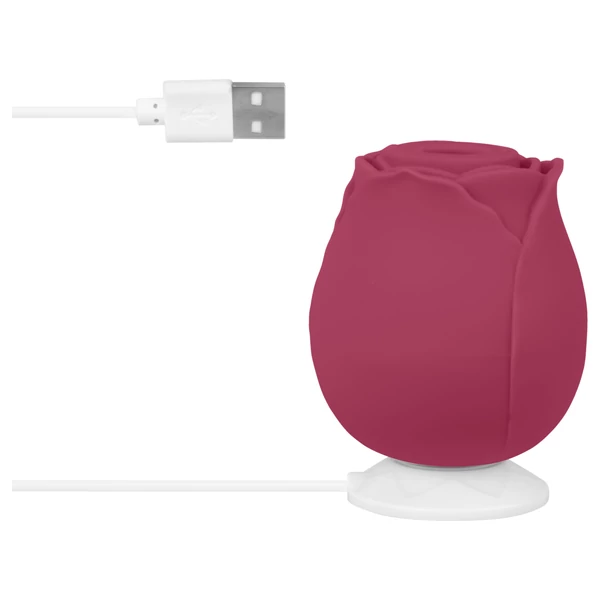 EIS Blush&Bloom - szívó rezgő vibrátor (piros)