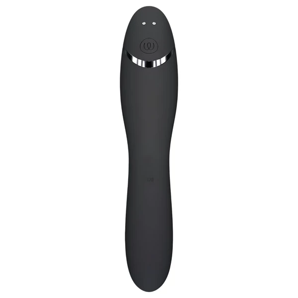 Womanizer OG - akkus, léghullámos 2in1 vibrátor (fekete)