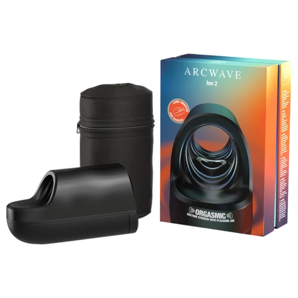 Arcwave Ion2 - léghullámos maszturbátor (fekete)