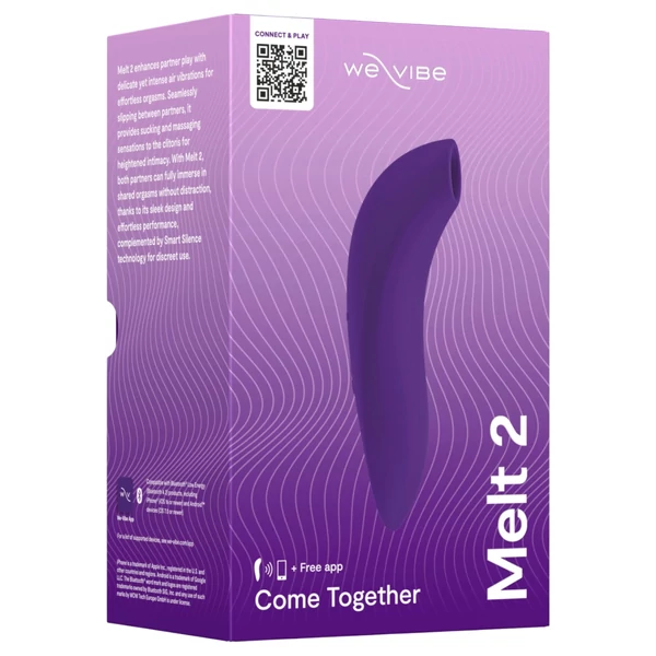 We-Vibe Melt 2 - App-vezérelt léghullámos csiklóizgató (lila)