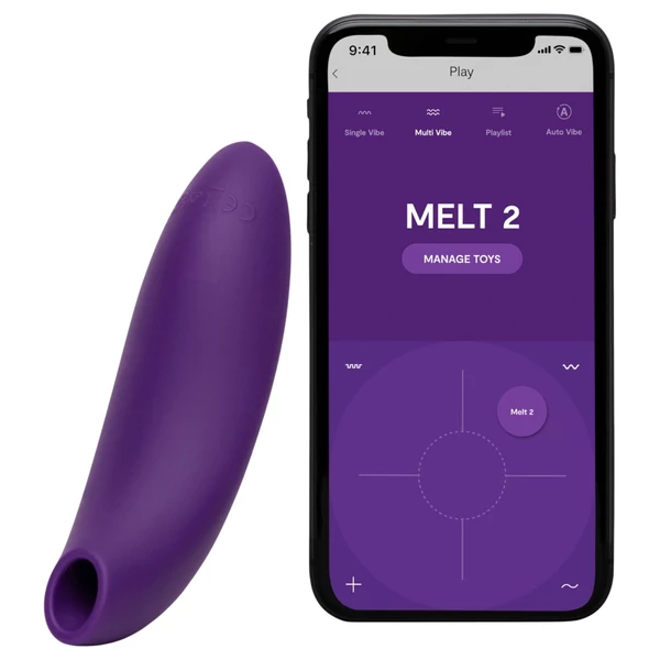 We-Vibe Melt 2 - App-vezérelt léghullámos csiklóizgató (lila)