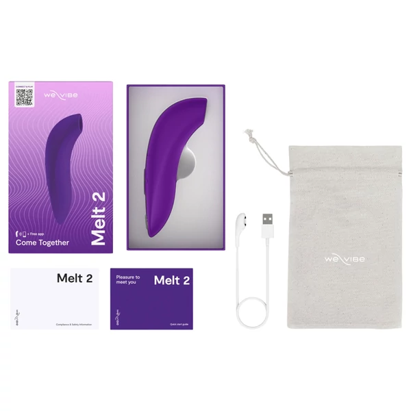 We-Vibe Melt 2 - App-vezérelt léghullámos csiklóizgató (lila)