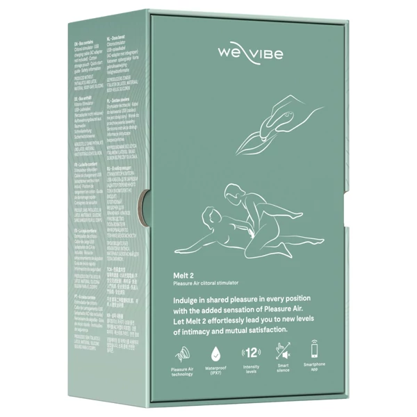 We-Vibe Melt 2 - App-vezérelt léghullámos csiklóizgató (türkiz)