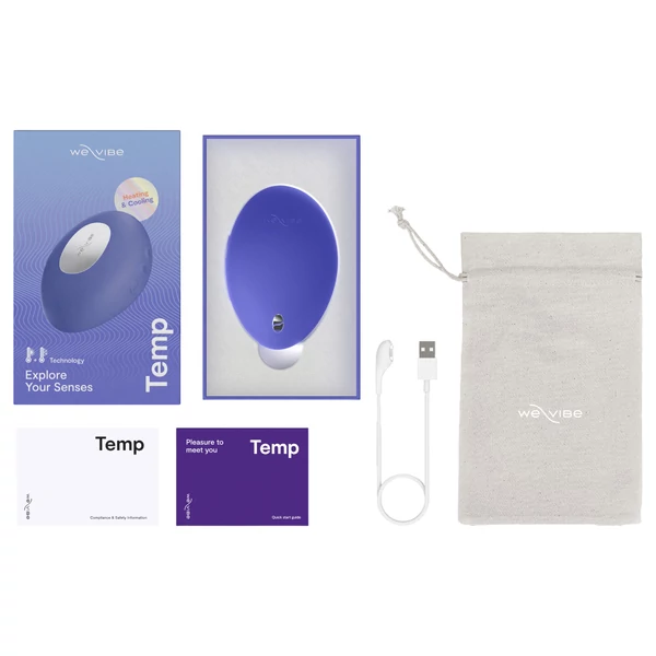 We-Vibe Temp - hűtő-melegítő csiklóizgató vibrátor (kék)
