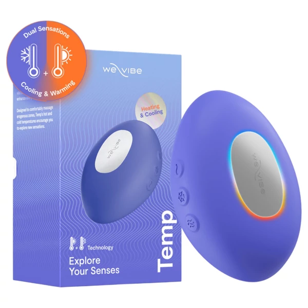 We-Vibe Temp - hűtő-melegítő csiklóizgató vibrátor (kék)