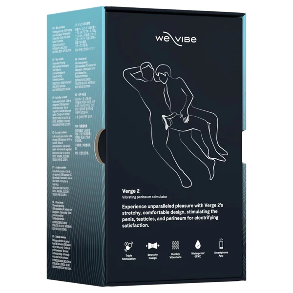 We-Vibe Verge 2 - App-vezérelt vibrációs péniszgyűrű, férfiaknak (fekete)