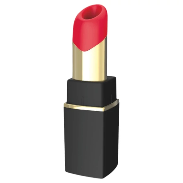 Womanizer Beauty - rúzs alakú léghullámos csiklóizgató (fekete)
