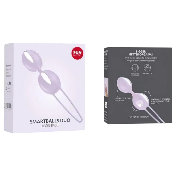 Fun Factory Smartballs Duo - kegel tréner belső golyóval (lila)