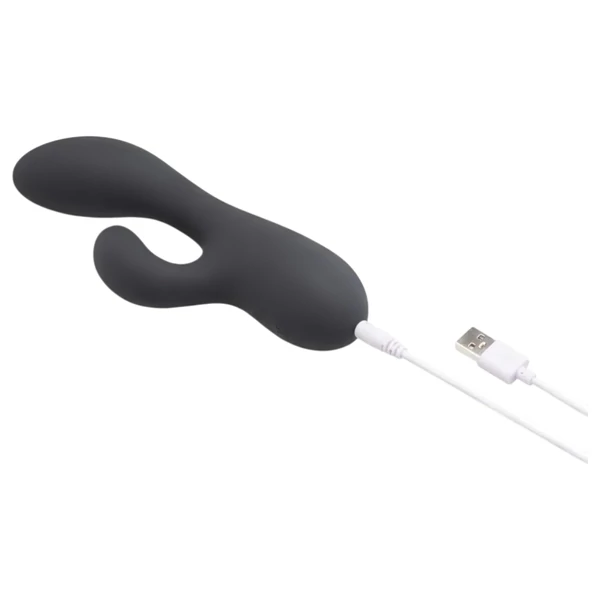 le Wand Soft Rabbit - 2 motoros csiklókaros vibrátor (fekete)