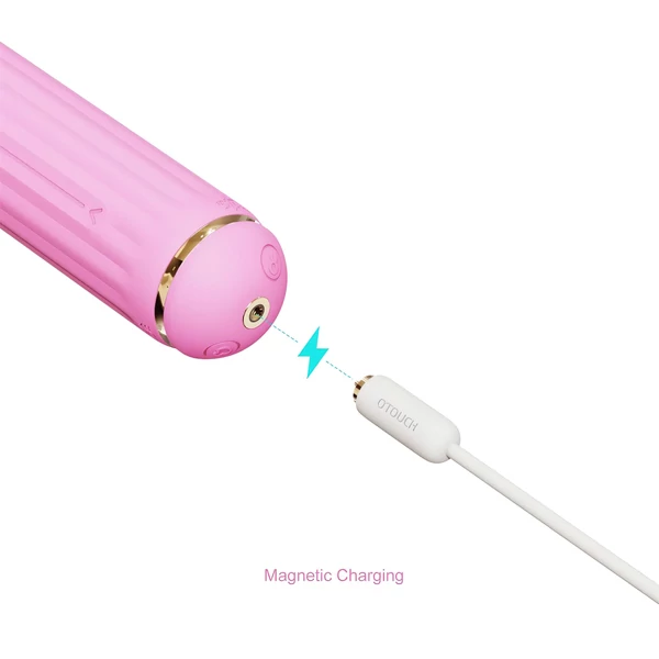 Magic Stick - vibrátor, cserélhető feltétekkel (pink)